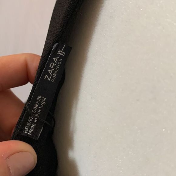 Zara Black Zipper Front Mini Dress - Picture 7 of 8